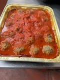 Baked meatballs with homemade sauce