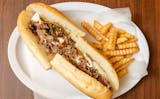 Cheesesteak with Mushrooms & Long Hots