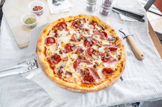 Meat Lovers Red Pizza