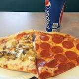 Two Pizza Slices & Fountain Soda Lunch