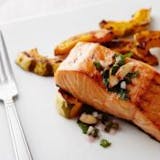 Low Carb  Baked Salmon Platter