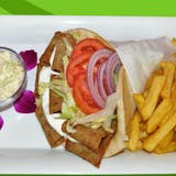 Gyro Platter with French Fries Special