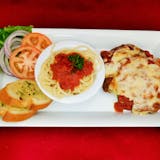 Two Chicken Parm with Spaghetti Sunday Special