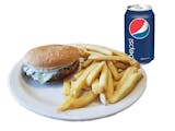 Cheeseburger, French Fries & Can of Soda Thursday Special