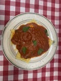 Cheese Ravioli with Meat Sauce