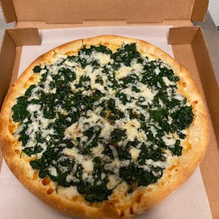 White Spinach Pizza