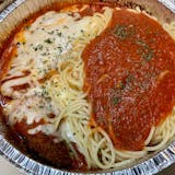 Veal Parmigiana with Spaghetti Lunch