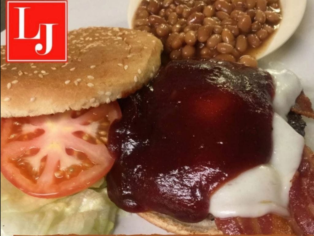 Order BBQ Bacon Cheeseburger - 1/2 lb. food online from Little Joe's Restaurant-Pizza store, Tinley Park on bringmethat.com