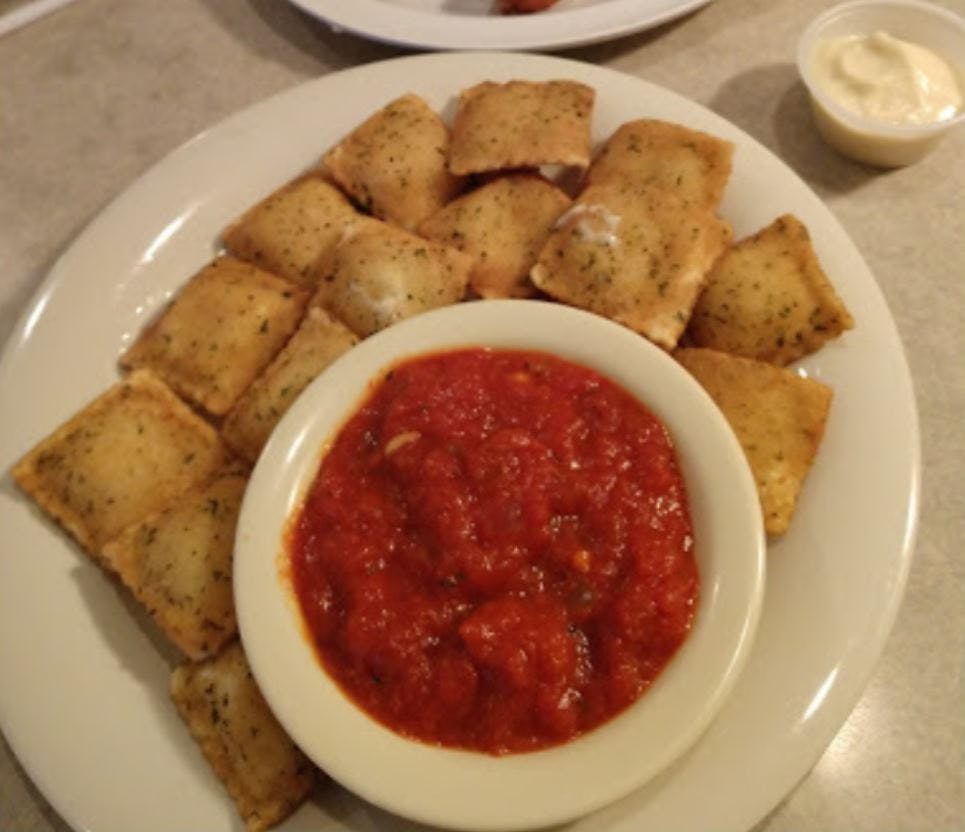 Order Fried Cheese Ravioli - Appetizer food online from Little Joe's Restaurant-Pizza store, Tinley Park on bringmethat.com