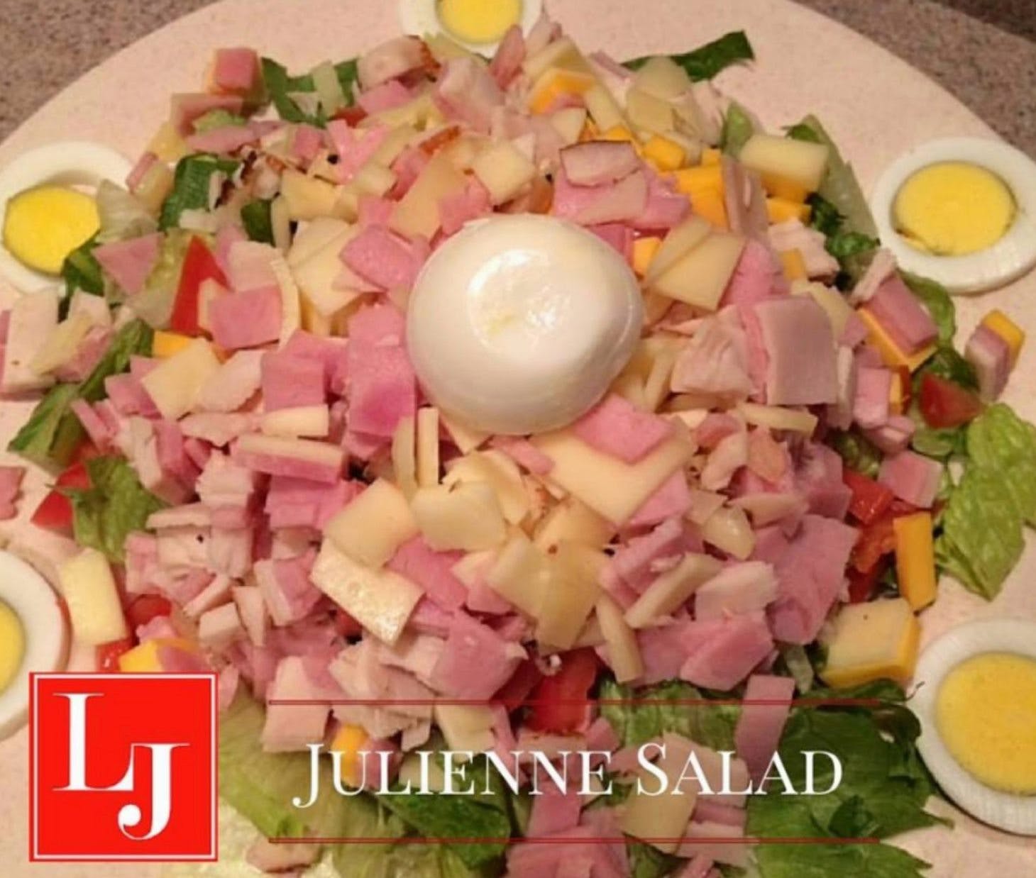 Order Julienne Salad - Salad food online from Little Joe's Restaurant-Pizza store, Tinley Park on bringmethat.com