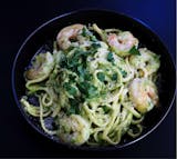 Pesto Shrimp Linguine