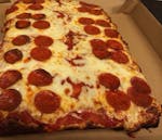 One Topping Sicilian Square Cheese Pizza