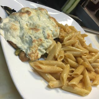 Grilled Chicken Wrap with Fresh Mozzarella & Broccoli Rabe