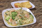 Pasta with Shrimp, Broccoli, Oil & Garlic