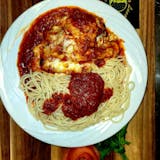 1/2 Lasagna & 1/2 Spaghetti