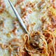 Baked Spaghetti with Meat & Cheese
