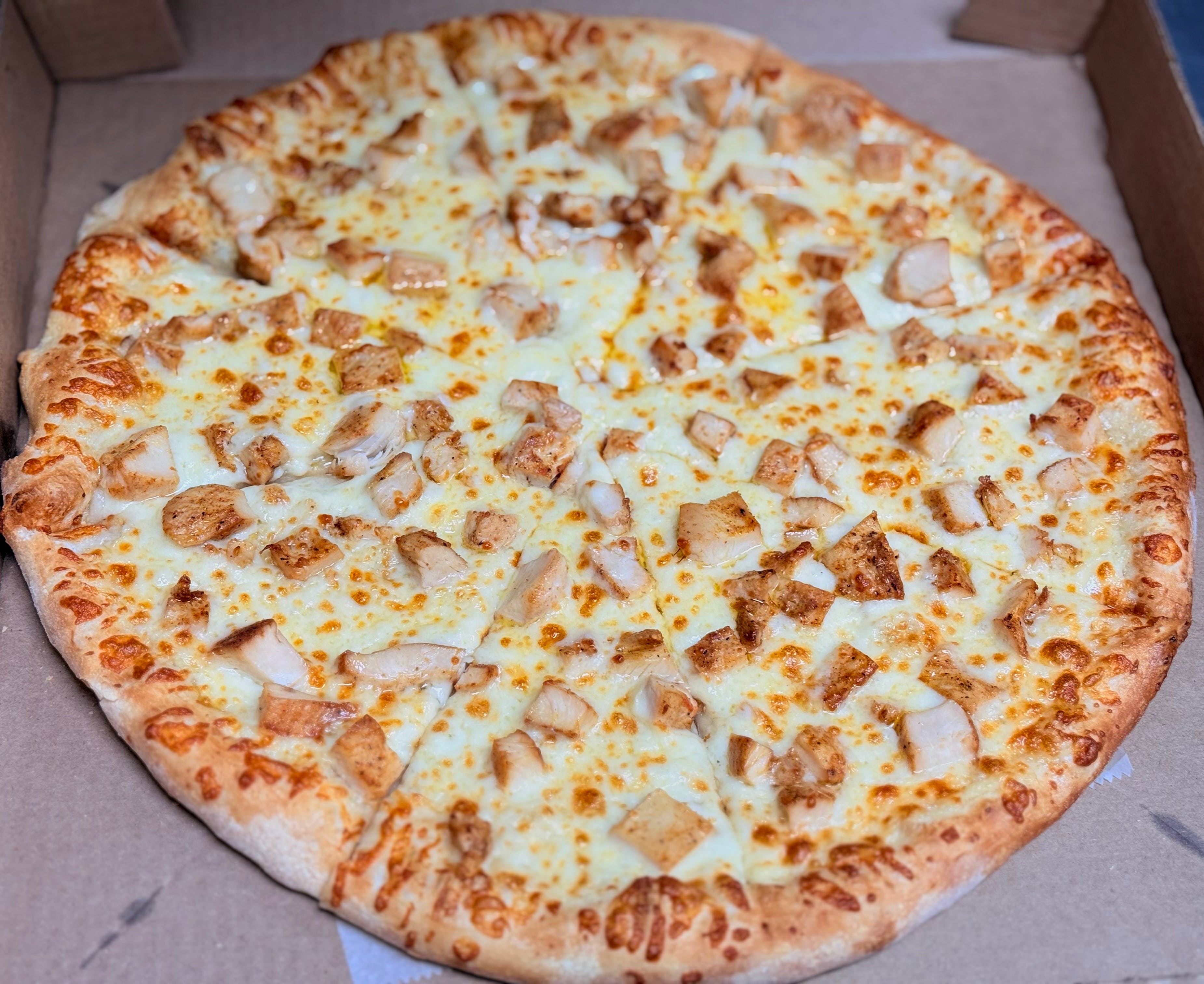 Chicken Alfredo Pizza