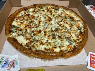 Spinach Alfredo Pizza