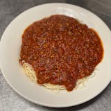 Angel Hair Pasta with Meat Sauce