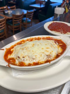 Veal Parmigiana with Side of Spaghetti