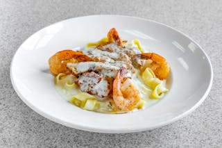 Fettuccine Alfredo with Shrimp