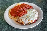 Chicken Parmigiana with Spaghetti