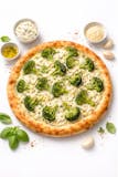 White Broccoli Pizza
