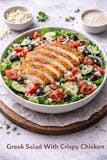 Greek Salad With Crispy Chicken