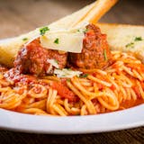 Spaghetti & Meatballs (Rosati's 48oz Container & Bread) _ 10% off online orders