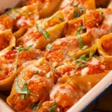 Shells with Chicken Parmesan