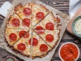 Cauliflower Pepperoni Pizza