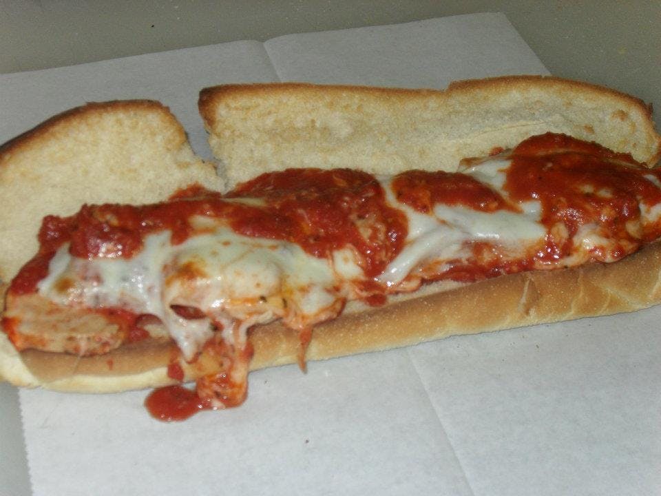 Order Chicken Parmigiana Sub - 12'' food online from Astra Pizza store, St Petersburg on bringmethat.com