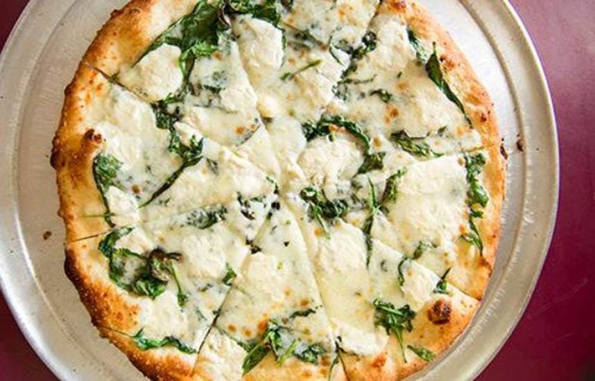 Order White Formaggio Pizza - 12'' (8 Slices) food online from Astra Pizza store, St Petersburg on bringmethat.com