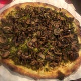Pesto Mushroom Pizza