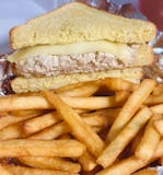 Tuna Melt Sandwich & French Fries Special