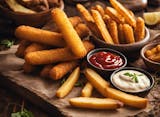 5 pc- Mozzarella Sticks & Potato Wedges