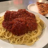 Spaghetti with Meat Sauce & Two Meatballs