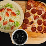 4. Two Slices of Pizza, Mini Salad & Soft Drink Pick Up Special
