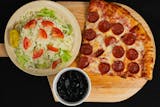 4. Two Slices of Pizza, Mini Salad & Soft Drink Pick Up Special