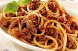 Spaghetti with Meat Sauce Lunch