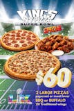 Special Super Bowl. 2 Lg Pepperoni or Meat lovers with 20 wings