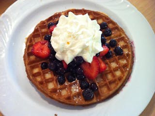 Blueberry Waffle Breakfast