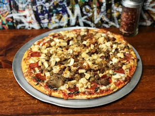 Meat Lovers Blue Collar Style Pizza