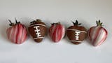 Football Themed Chocolate Covered Strawberries