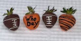 Football Themed Chocolate Covered Strawberries