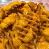 Spicy Saint LuciFries with Waffle Fries & Cheese