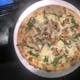 White Pizza with Spinach & Mushrooms