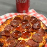 Mini & Soda (Cheese or Pepperoni ONLY)