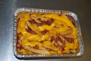Buffalo Fries With Cheese Sauce & Bacon