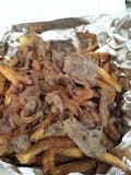 French Fries with Steak, Onion & Cheese